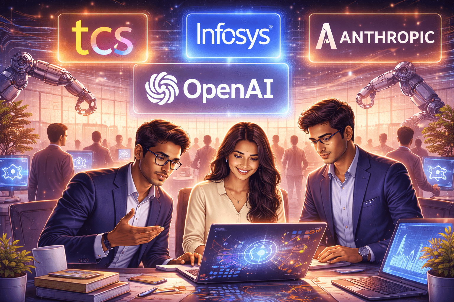 Indian IT Giants Partner With OpenAI and Anthropic to Drive AI-Led Growth